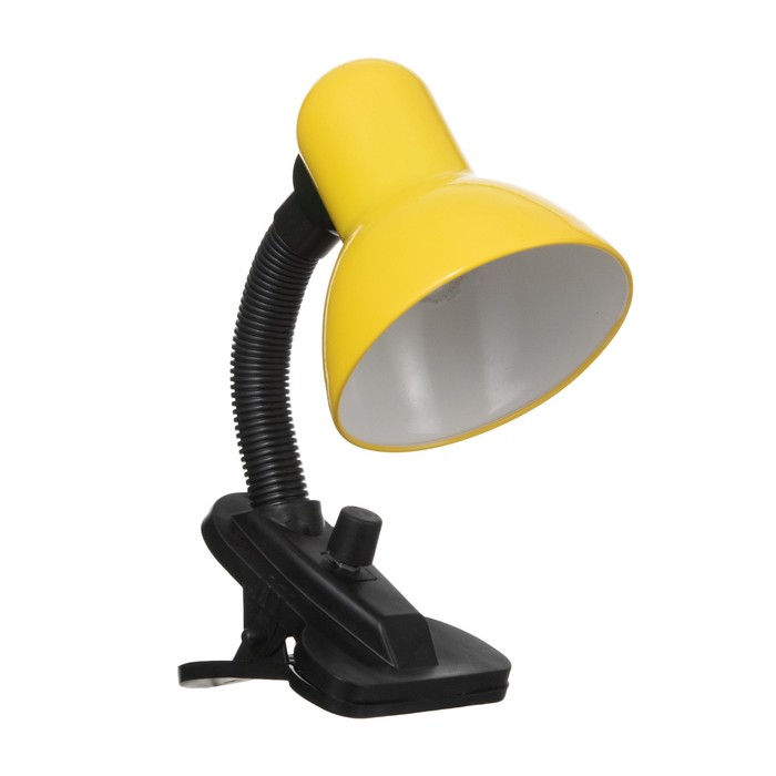 Лампа настольная Е27, светорегулятор на зажиме (220В) желтая (108А) RISALUX - фото 1887641493