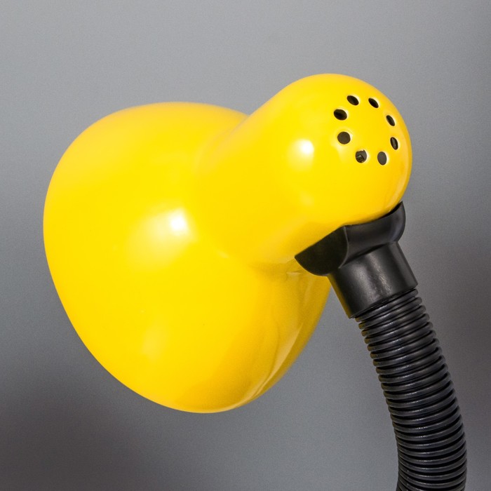 Лампа настольная Е27, светорегулятор на зажиме (220В) желтая (108А) RISALUX - фото 1887641488