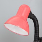 Лампа настольная Е27 с выкл. на зажиме (220В) розовая (108В) RISALUX - Фото 2