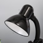Лампа настольная Е27, светорегулятор, на зажиме (220В) черная (108А) RISALUX - Фото 3
