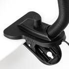 Лампа настольная Е27, светорегулятор, на зажиме (220 В) черная (108 А) RISALUX - Фото 7