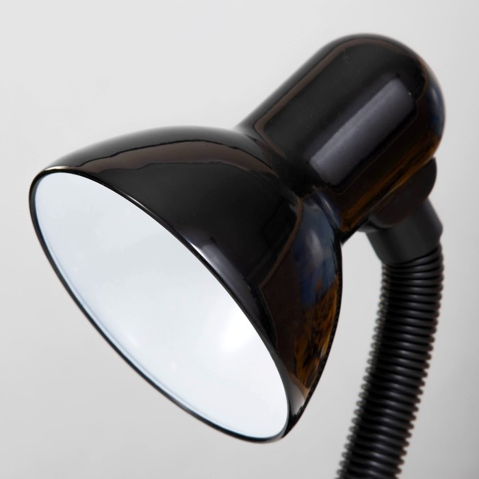 Лампа настольная Е27, с выкл. на зажиме (220В) черная (108В) RISALUX - фото 1887641518
