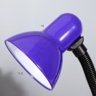 Лампа настольная Е27, с выкл. (220В) фиолетовая (203В) RISALUX - Фото 6