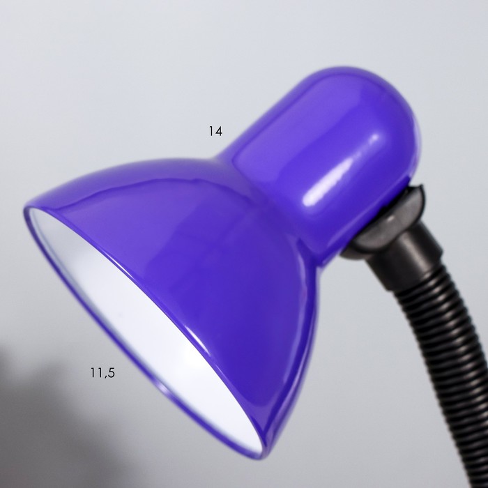 Лампа настольная Е27, с выкл. (220В) фиолетовая (203В) RISALUX - фото 1908234976