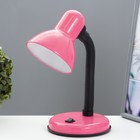 Лампа настольная Е27, с выкл. (220В) розовая (203В) - фото 2837635
