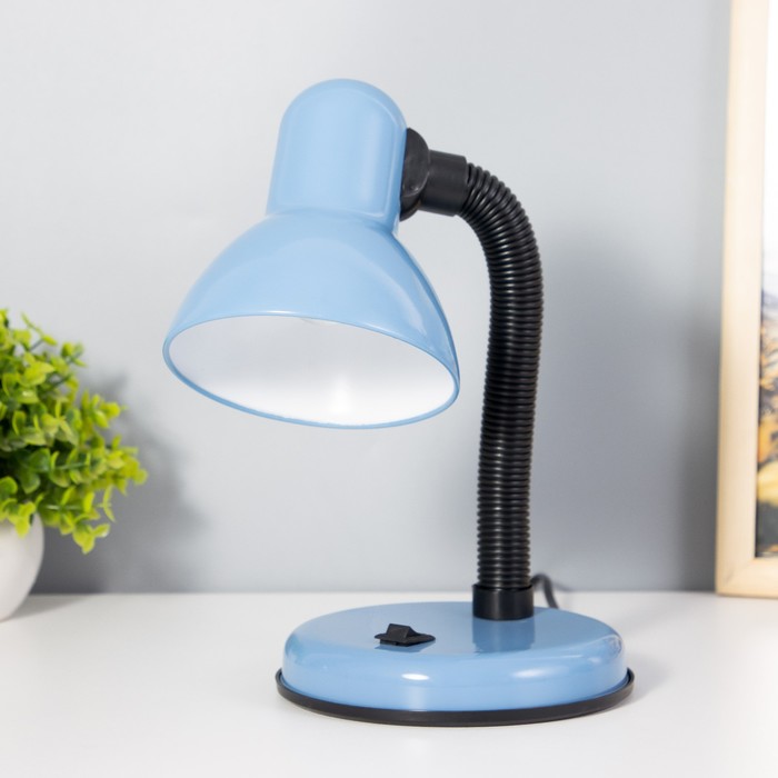 Лампа настольная Е27, с выкл. (220 В) голубая (203 В) RISALUX - Фото 1