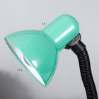 Настольная лампа для школы и офиса на подставке RISALUX Е27, с выкл. 220 В, зелёная - Фото 8