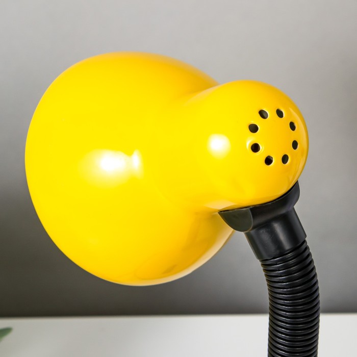 Лампа настольная Е27, с выкл. (220В) желтая (203В) RISALUX - фото 1906777922