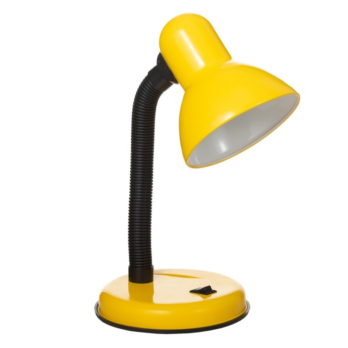 Лампа настольная Е27, с выкл. (220В) желтая (203В) RISALUX - фото 1906777926