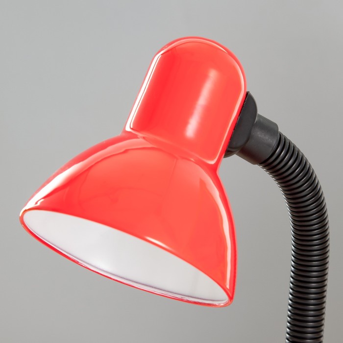 Лампа настольная Е27, с выкл. (220В) красная (203В) RISALUX - фото 1887641589