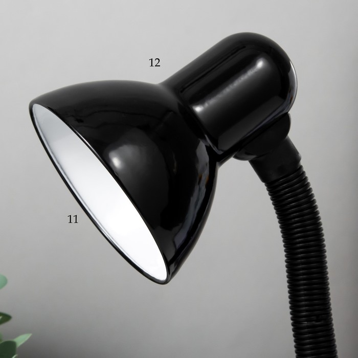 Лампа настольная Е27, светорегулятор (220В) черная (203А) RISALUX - фото 1906777939