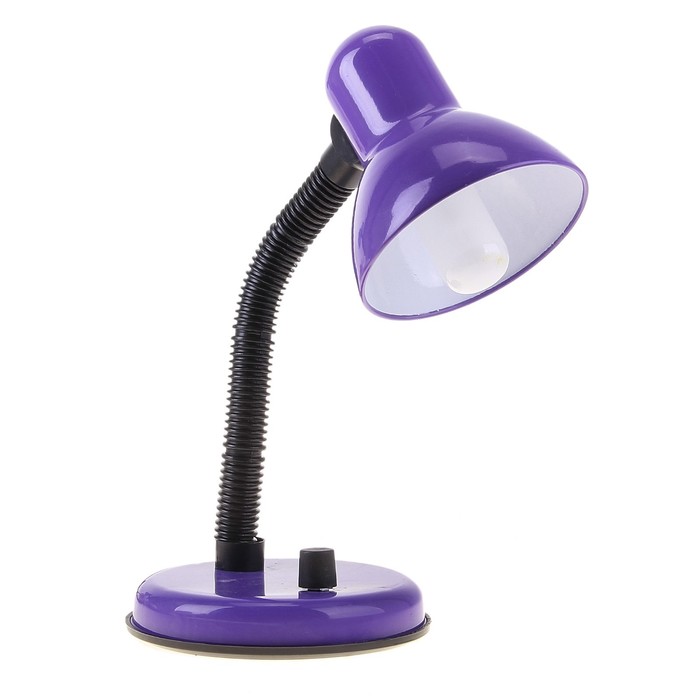 Лампа настольная Е27, светорегулятор (220В) фиолетовая (203А) - Фото 1