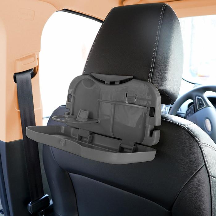 Подставка на подголовник MDC-106, пластиковая, серая - Фото 1