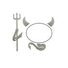 Наклейка на авто, чертик - Фото 1