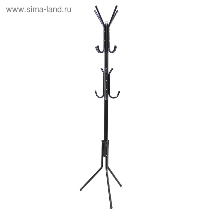 Вешалка-стойка «Корона», 170 см, цвет чёрный - Фото 1