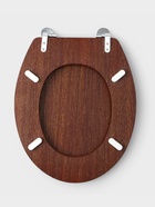 Сиденье для унитаза с крышкой «Натуральное дерево», 45×35 см, цвет орех - Фото 7