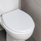 Сиденье для унитаза, 45×35×5 см, цвет белый - фото 8231542