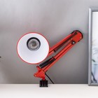 Лампа настольная Е27, h=55 см, шарнирная, на зажиме (220В) красная RISALUX - Фото 5