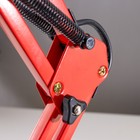 Лампа настольная Е27, h=55 см, шарнирная, на зажиме (220В) красная RISALUX - Фото 8