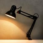 Лампа настольная Е27, на зажиме (220 В) черная, h=55 (811) RISALUX - Фото 8