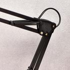 Лампа настольная Е27, на зажиме (220 В) черная, h=55 (811) RISALUX - Фото 4