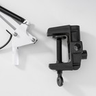 Лампа настольная Е27, h=55 см, шарнирная, на зажиме (220 В) белая RISALUX - Фото 12