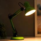 Лампа настольная Е27, h=55 см, шарнирная, на подставке (220В) зеленая RISALUX - Фото 3