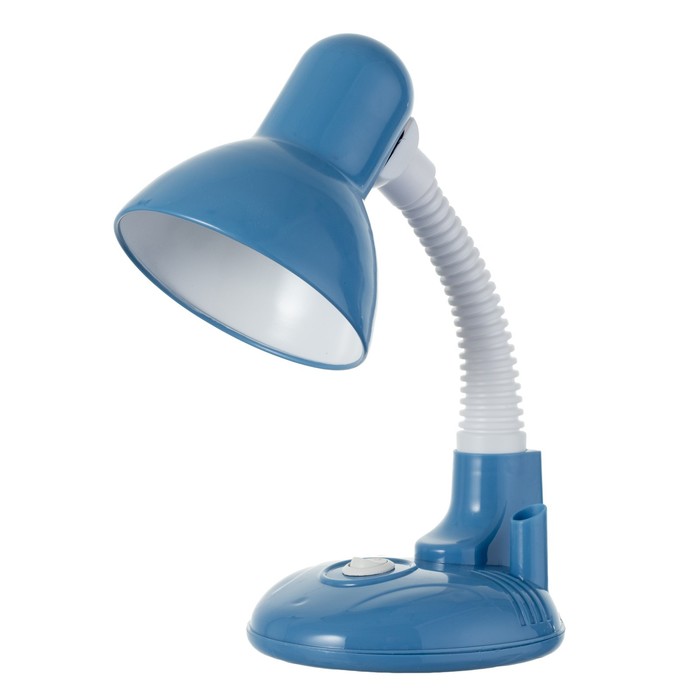 Лампа настольная Е27, "Капелька" с подставкой для ручек,(220В) голубая (304В) RISALUX - фото 1886159747