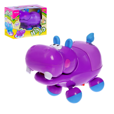 Развивающая игрушка «Бегемот», двигается, световые и звуковые эффекты