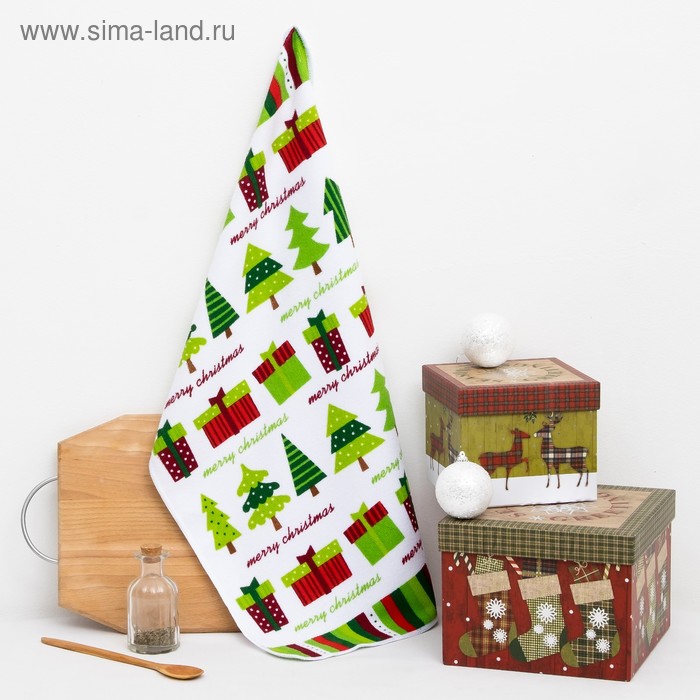 Полотенце кухонное 38*65 см "Гифтс" микрофибра - Фото 1