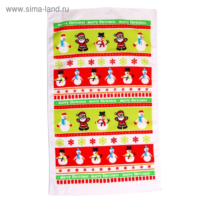 Полотенце кухонное 38*65 см "Сноуфлейк", микрофибра - Фото 1