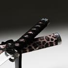 Сувенирное оружие «Катана на подставке», коричневые ножны под леопарда, 89см - фото 8642639