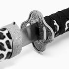 Макет оружия «Сувенирная катана на подставке», темно серые ножны под леопарда, 89 см - Фото 3