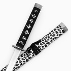 Макет оружия «Сувенирная катана на подставке», темно серые ножны под леопарда, 89 см - Фото 4