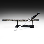 Макет оружия «Сувенирная катана на подставке», темно серые ножны под леопарда, 89 см - Фото 7