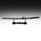 Макет оружия «Сувенирная катана на подставке», темно серые ножны под леопарда, 89 см - Фото 8