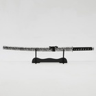 Сувенирное оружие «Катана на подставке», серые ножны под зебру, 89см - Фото 2