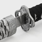 Сувенирное оружие «Катана на подставке», серые ножны под зебру, 89см - Фото 5