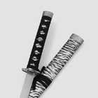 Сувенирное оружие «Катана на подставке», серые ножны под зебру, 89см - фото 9908395