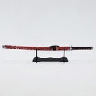 Сувенирное оружие «Катана на подставке», цветочный узор на ножнах, 89см - Фото 2