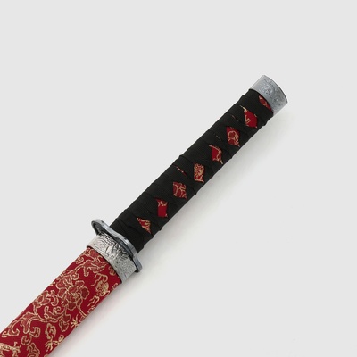 Макет оружия «Сувенирная катана на подставке», цветочный узор на ножнах, 89 см