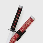 Сувенирное оружие «Катана на подставке», цветочный узор на ножнах, 89см - фото 8642652