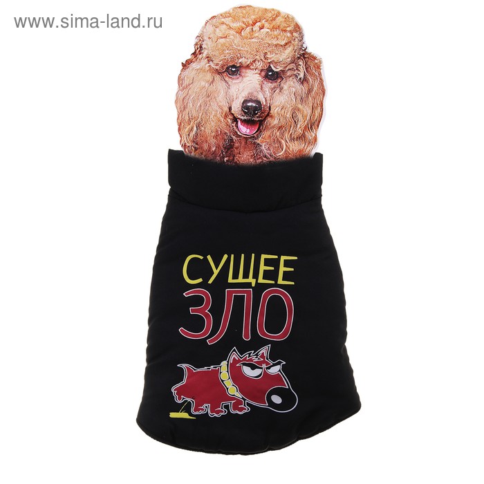 Пуховик S "Сущее зло" (ДС 26 см, ОГ 40 см, ОШ30 см) - Фото 1