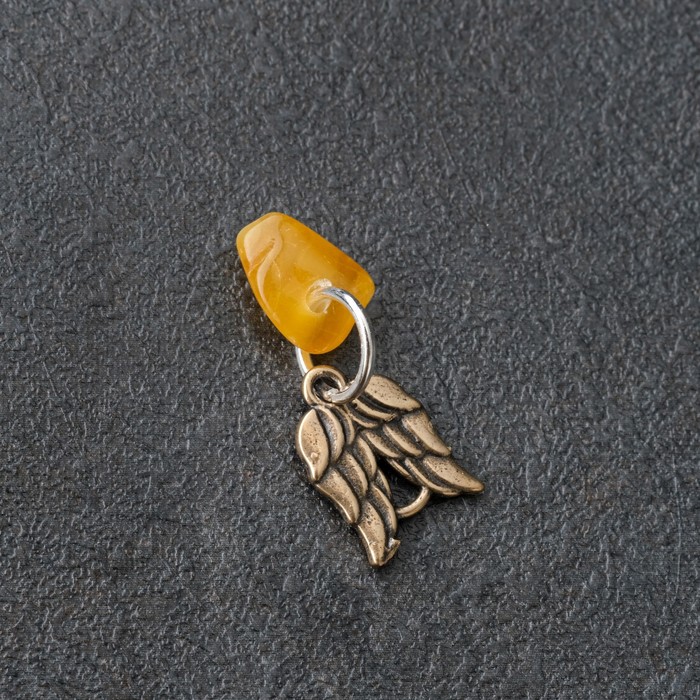 Брелок-талисман "Вдохновение", натуральный янтарь - Фото 1