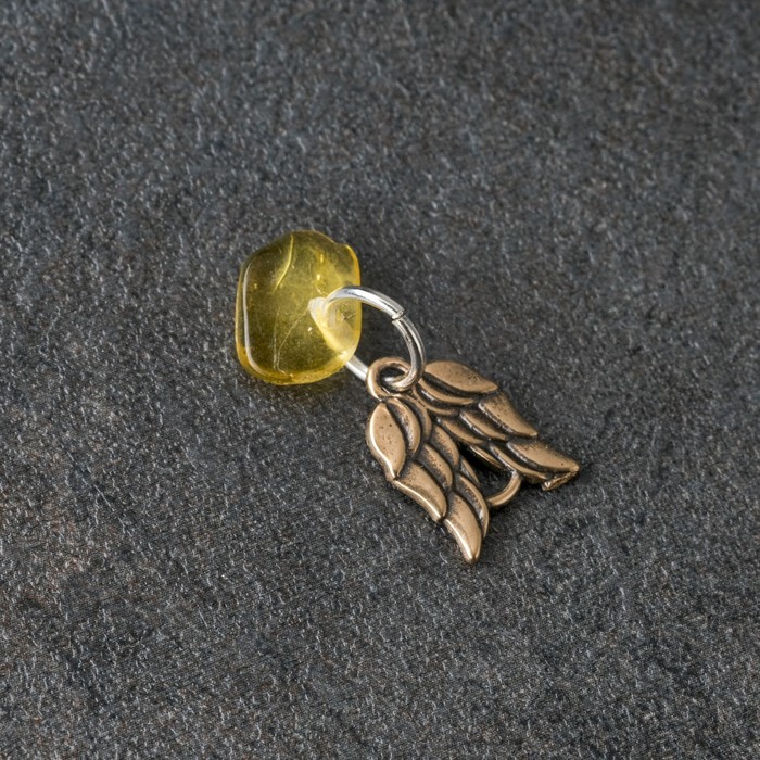 Брелок-талисман "Вдохновение", натуральный янтарь - фото 1905742256