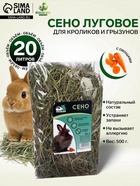 Сено с овощами «Пижон» для грызунов, 20 л, 500 г - Фото 1