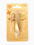 Свеча в торт «Цифра 1», золотая, 6.5 см  (артикул 5928485)  большой выбор товаров оптом и в розницу по низким ценам с доставкой