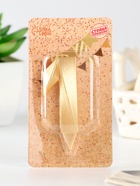 Свеча в торт «Цифра 1», золотая, 6.5 см - Фото 5