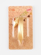 Свеча в торт «Цифра 1», золотая, 6.5 см - Фото 2