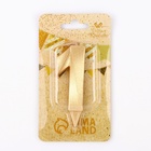 Свеча в торт «Цифра 1», золотая, 6.5 см - Фото 6